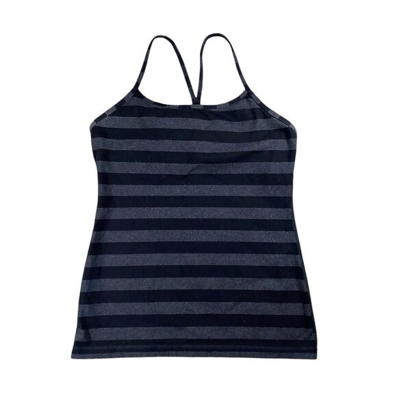 Lululemon Power Y Black Macro Racerback Tank Top - 8 - Picture 3 of 4